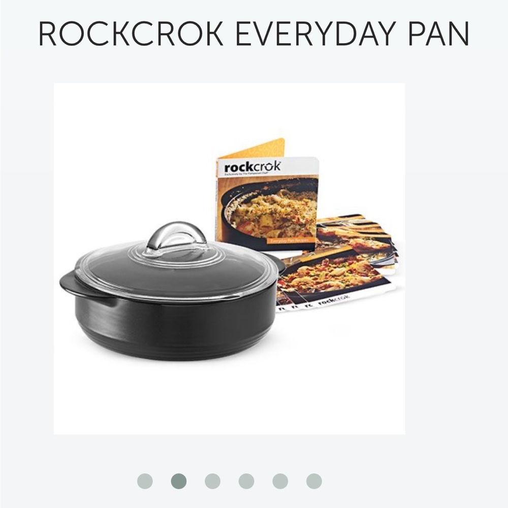 The Pampered Chef 2 qt rockcrok with lid durable high quality everyday cookware